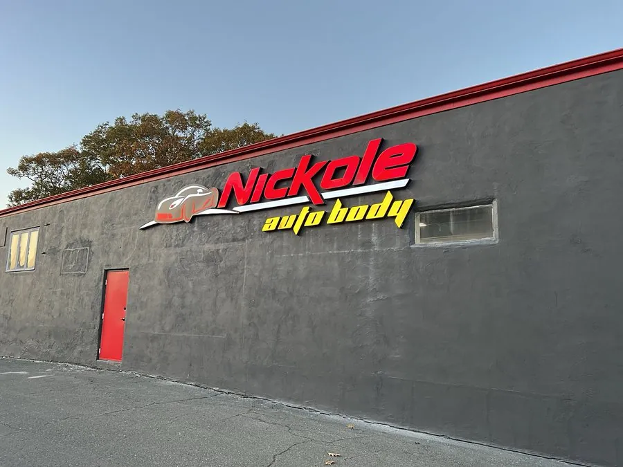 Illuminated LED storefront sign installed by a commercial electrician